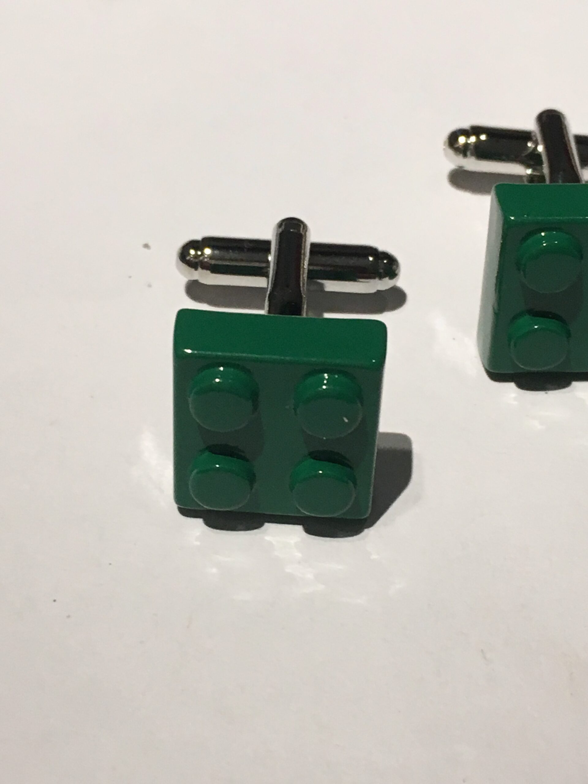 Manchetknopen Legosteen groen