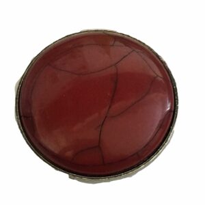 Magneetbroche rood howlietsteen