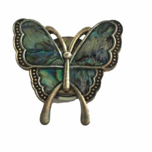 Magneetbroche vlinder met Paua steen
