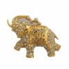 Broche olifant met Swarovski steentjes en pareltjes