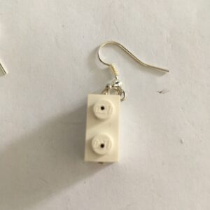 Oorbel hang Lego Wit
