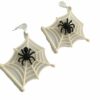 Oorbel halloween Spinnenweb met spin