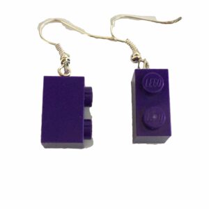 Oorbel hang Lego Paars