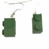 Oorbel hang Lego Leger Groen