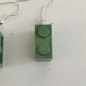 Oorbel hang Lego Leger Groen