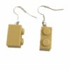 Oorbel hang Lego Beige