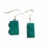 Oorbel hang Lego Groen Blauw