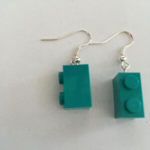 Oorbel hang Lego Groen Blauw
