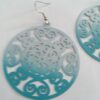 Oorbel hang rond turquoise - Afbeelding 2