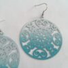 Oorbel hang rond turquoise