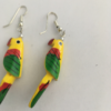 Oorbellen papegaai geel groen rood - Afbeelding 3