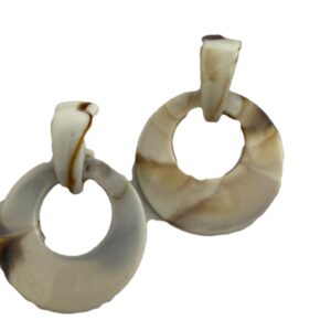 Oorbellen hanger steker met natuursteen