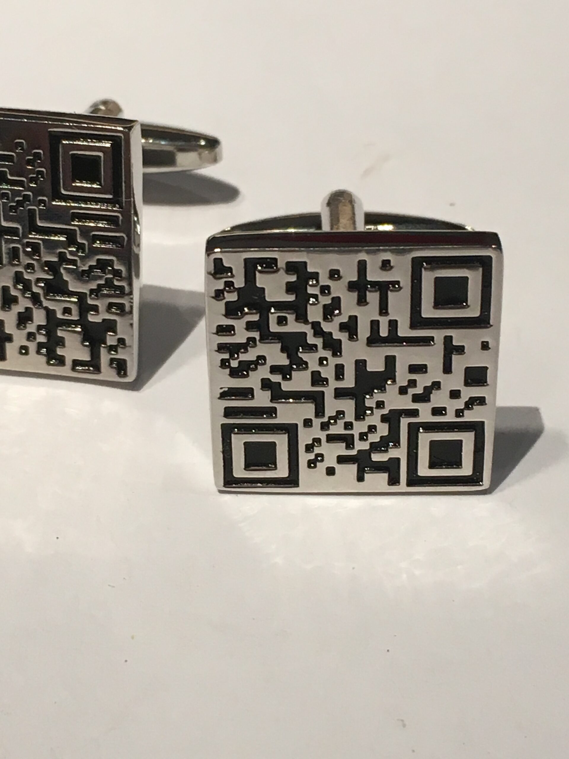 Manchetknopen QR code