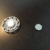 Magneetbroche rond met strass