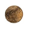 Magneetbroche rondjes goudkleurig