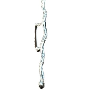 Sierspeld lang zilverkleurig 15 cm met kronkels