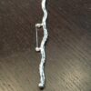 Sierspeld lang zilverkleurig 15 cm met kronkels