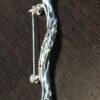 Sierspeld lang zilverkleurig 15 cm met kronkels