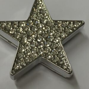 Magneetbroche ster zilverkleurig