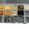 Doos met mix kleur tube kralen om zelf armbanden te maken