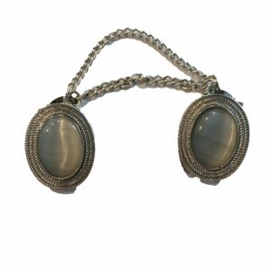 Vestclip wit tijgeroog