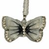 Ketting vlinder grijs wit
