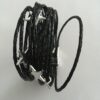 Armband zwart met magneetsluiting en sterretjes