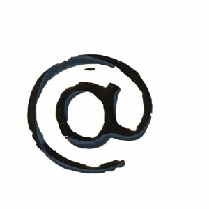 Manchetknopen Apenstaartje (@)