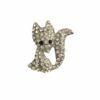 Broche vosje strass