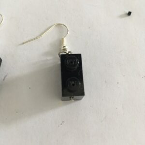 Oorbellen lego zwart