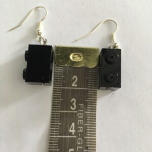 Oorbellen lego zwart