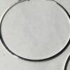 Oorringen zilverkleurig groot 9 cm