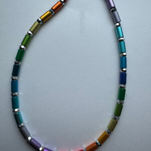 Aluminiumketting multi kleur buisjes