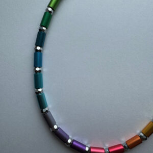 Aluminiumketting multi kleur buisjes