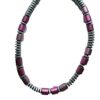 Aluminiumketting roze-zilverkleurig met magneetsluiting
