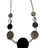 Ketting met zwarte en antraciete stenen