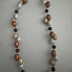 Ketting 3D Miracle Beads bruintinten