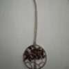 Ketting lang met hanger tree of life met natuursteen