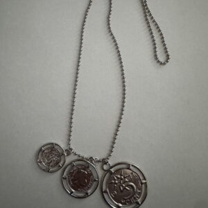 Ketting lang met 3 hangers guldencenten