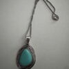 Ketting met turquoise bohemian hanger