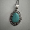 Ketting met turquoise bohemian hanger