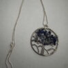 Ketting lang met hanger tree of life met natuursteen