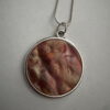 Ketting lang met hanger natuursteen