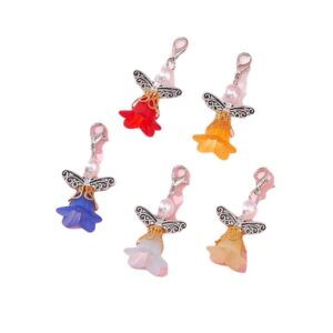 5 handgemaakte egeltjes met kelkkraal