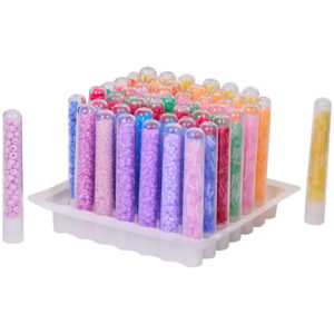 49 soorten en kleuren kralen in buisjes