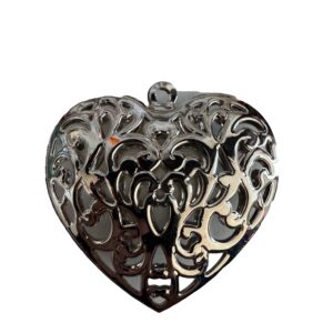 XL Bedel zilverkleurig hart