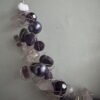 Kreukelketting verzilverd paars