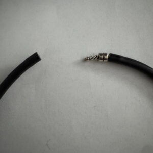 Spiraalketting blauw/antraciet/wit