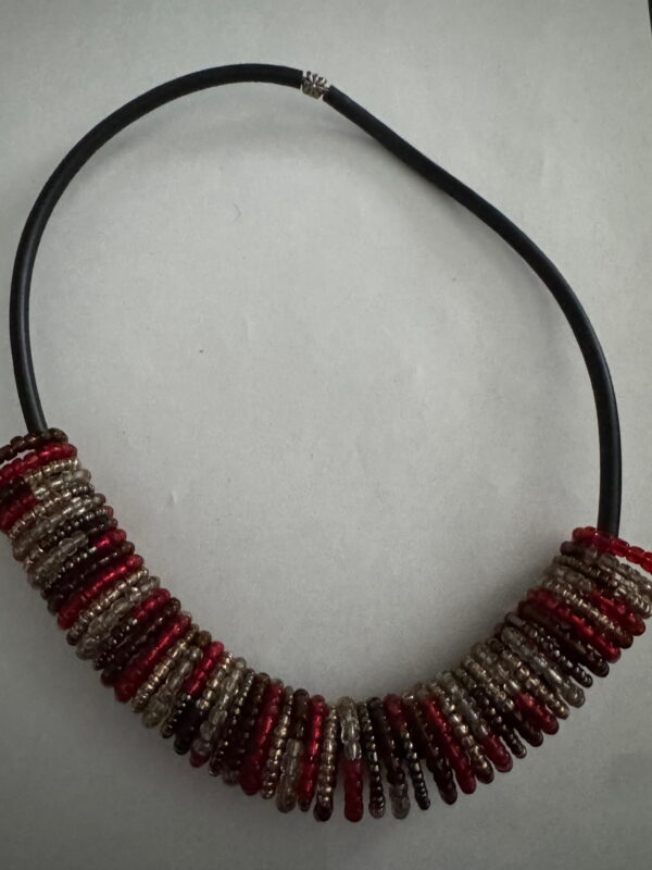 Spiraalketting rood/goudkleurig/bruin