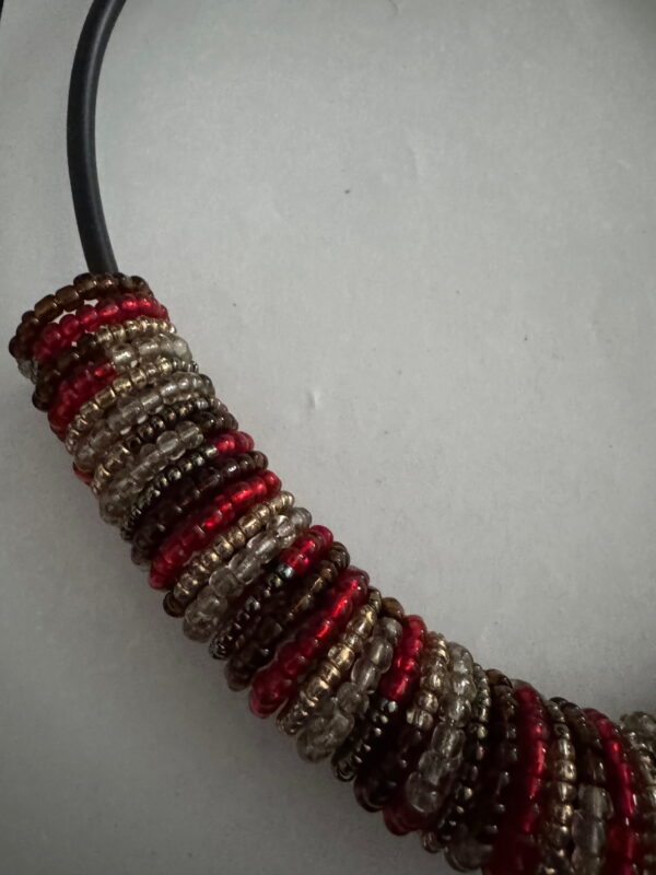 Spiraalketting rood/goudkleurig/bruin